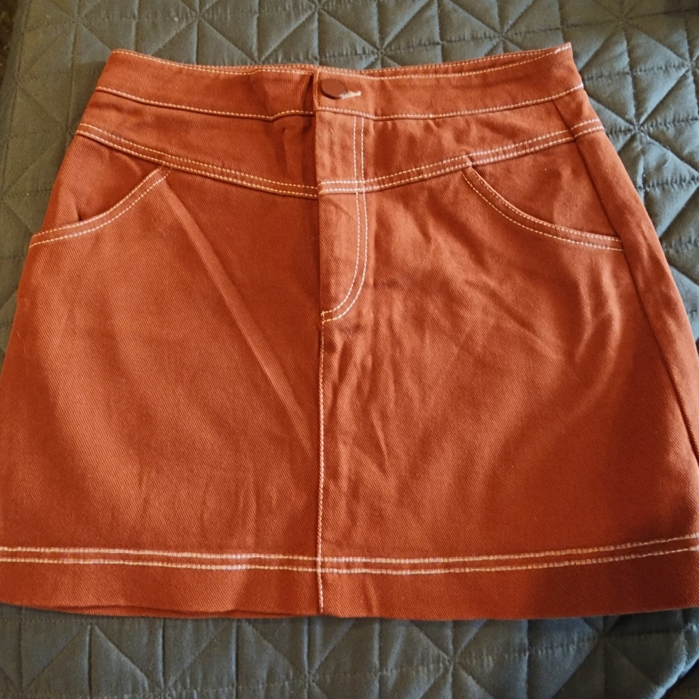 Zara skirt Rust EUC size Med